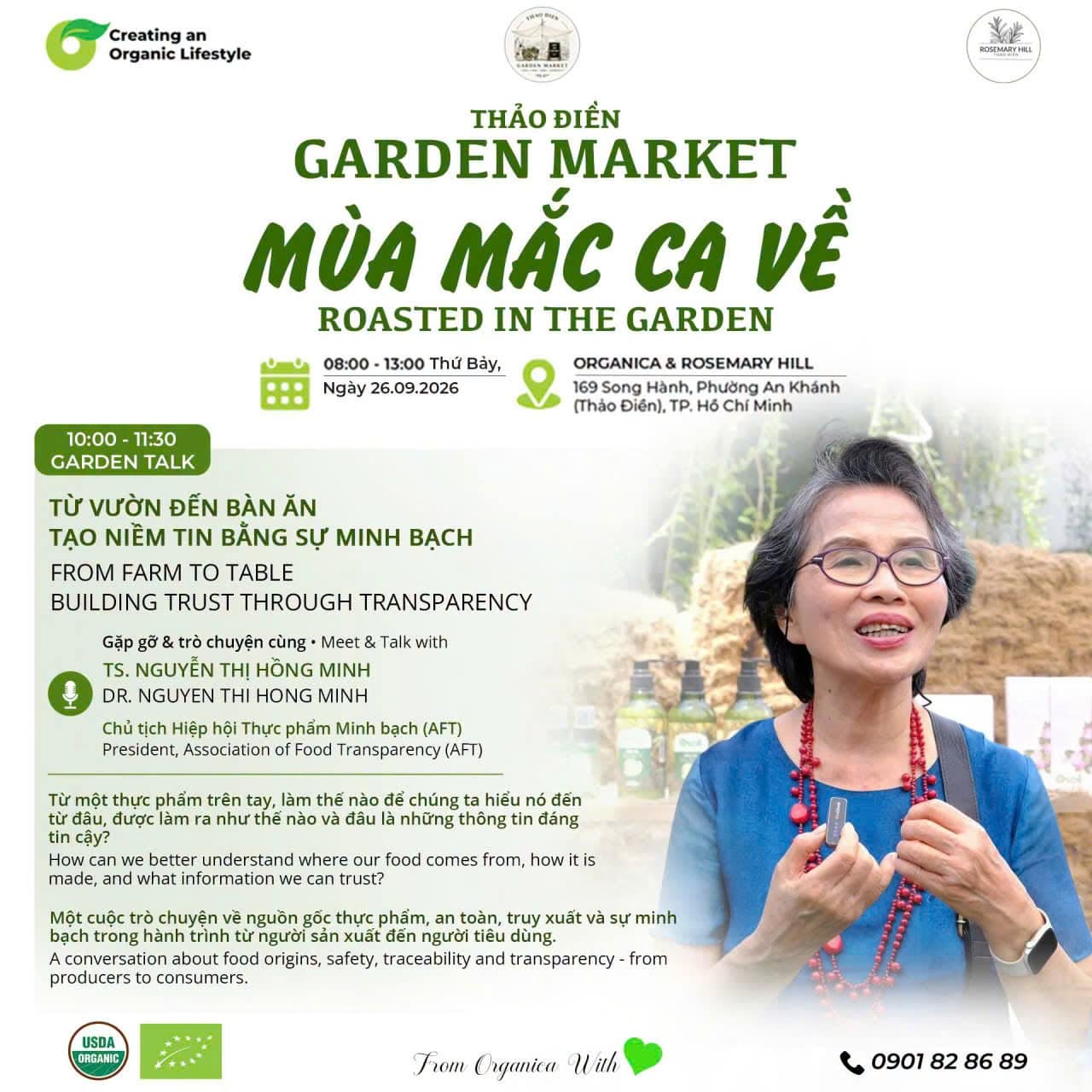 Garden Talk #4:  Từ vườn đến bàn ăn - Tạo niềm tin bằng sự minh bạch